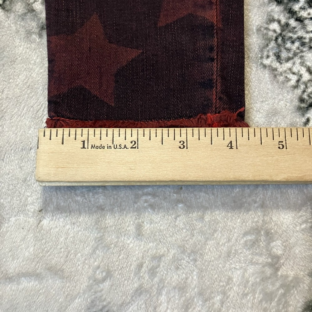 Étienne Marcel Roos Skinny Jeans‎ Womens Sz 24 With Red Star Graphic Print - Picture 5 of 10